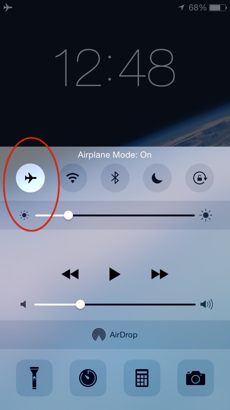 iPhone Airplane Mode