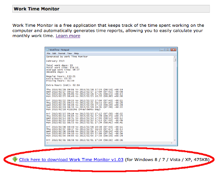 keep track of work hours