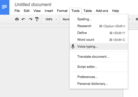 how to enable voice typing on mac