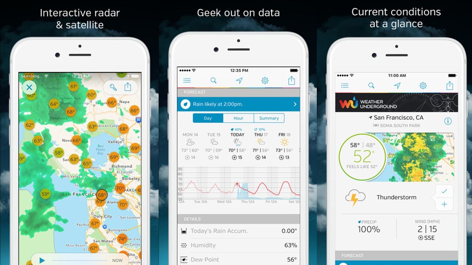 A full, detailed weather report in the palm of your hand