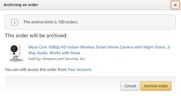 how to get to archived orders on amazon