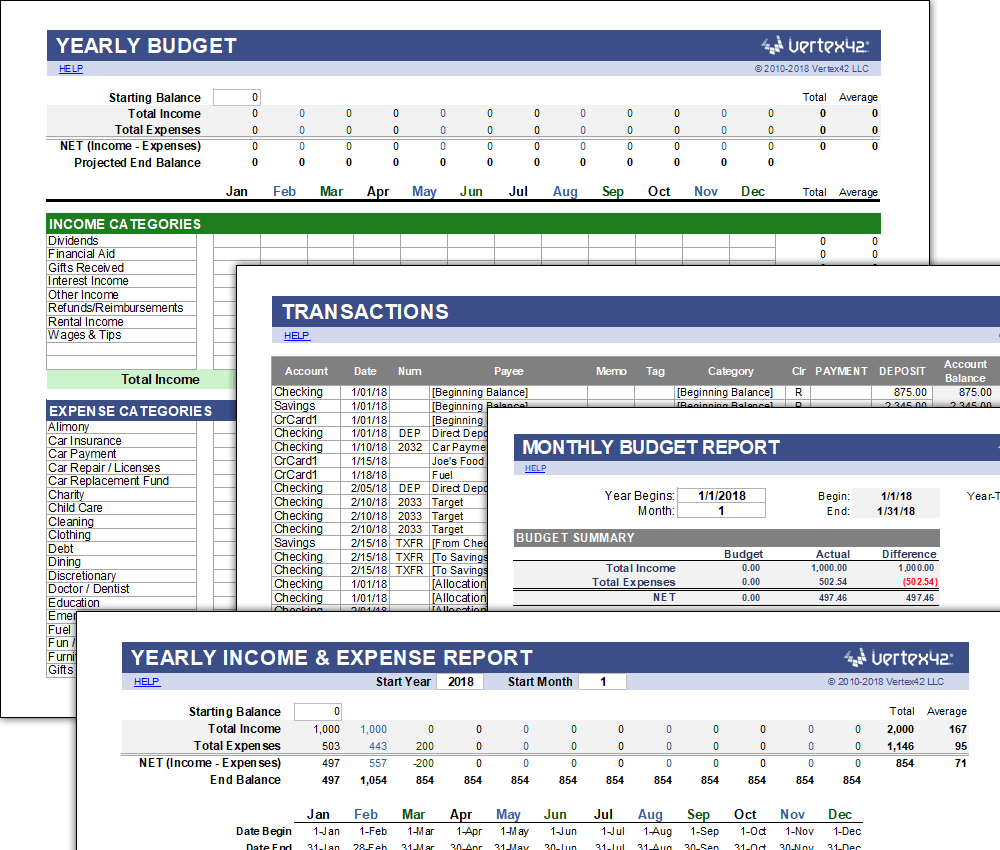 Household Chart Of Accounts Template