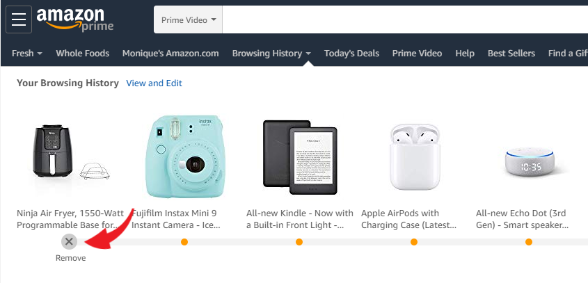 can i hide a purchase on amazon