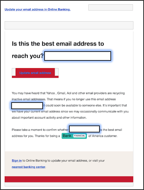 Bank Of America Customers Targeted By Widespread Phishing Scam