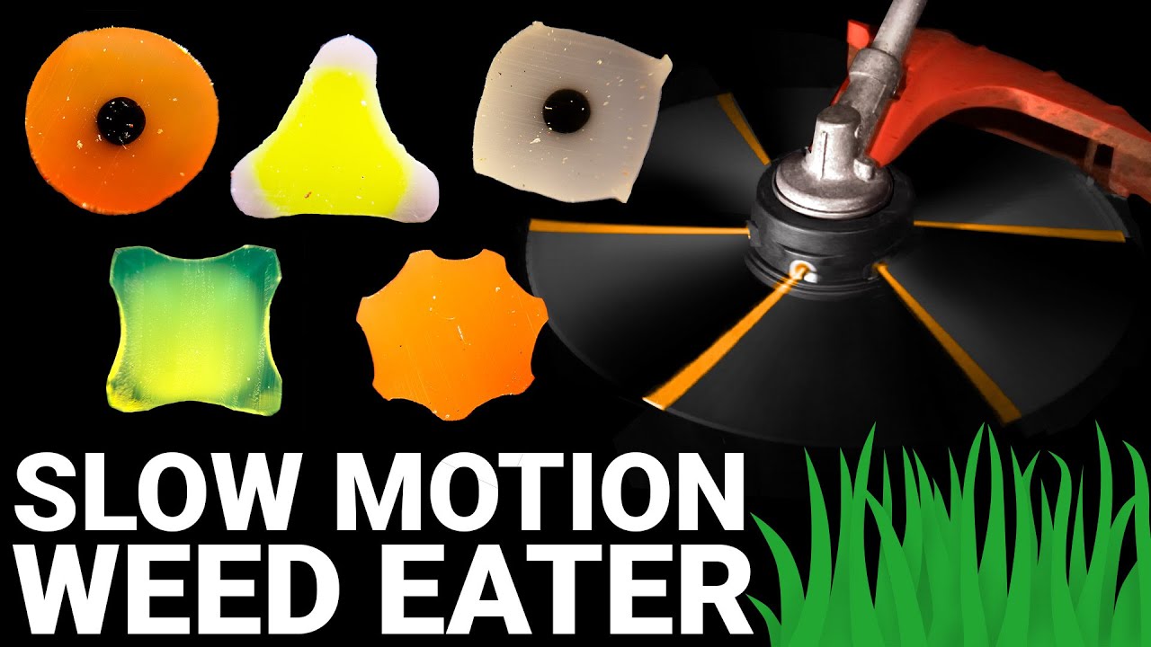 Using a slow-motion camera to find out exactly how weed eaters work