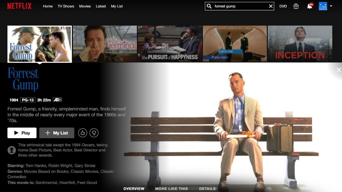 Forrest Gump Streaming Free Online