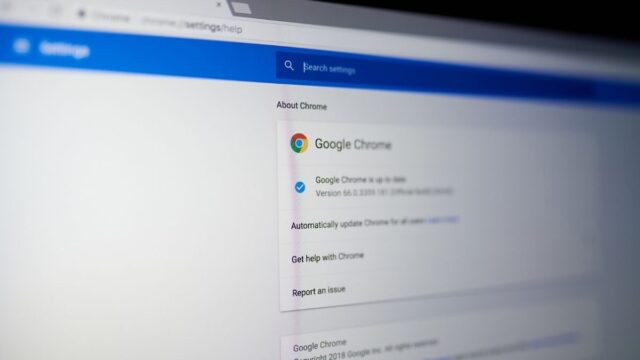 Chrome browser open on a laptop