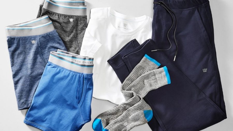 Mack Weldon underwear, socks, shirt and pants