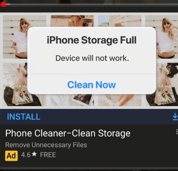 Pop-up in YouTube