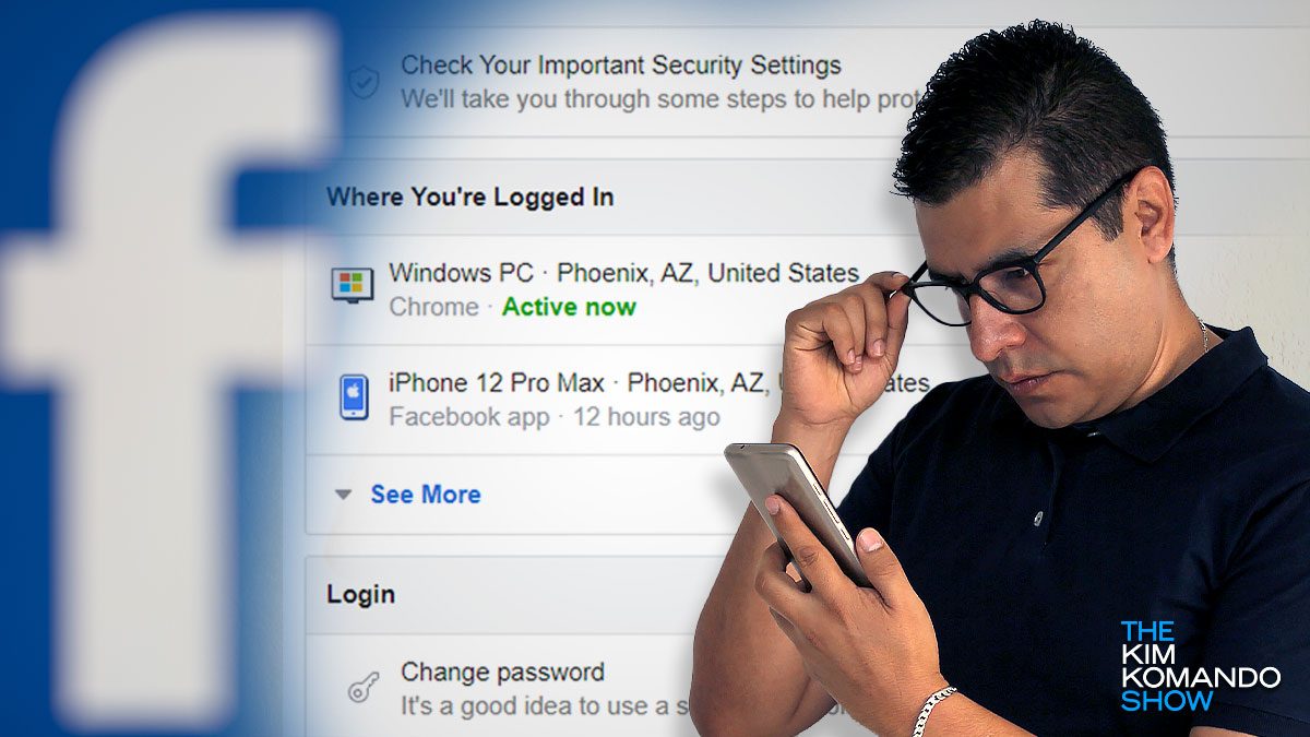 How to check if someone has logged into your Facebook account