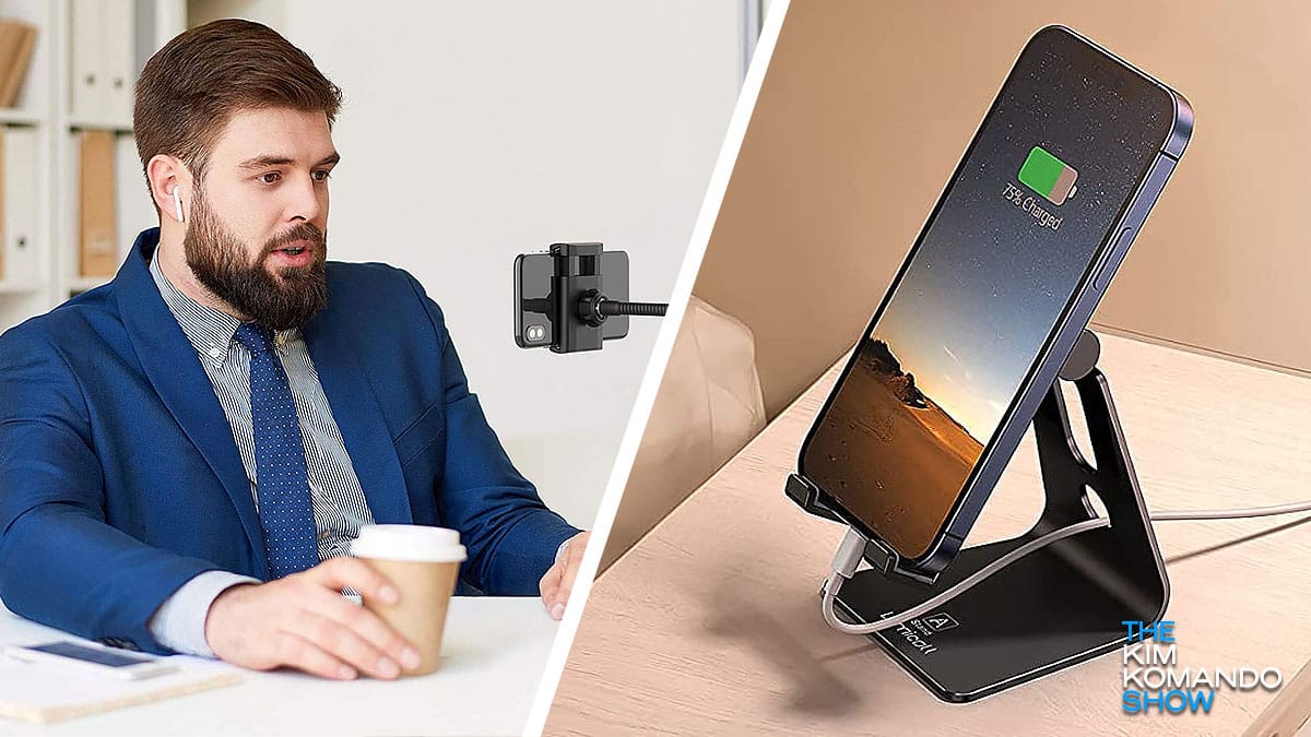 Cellphone stands to protect and charge your phone while you’re at your desk