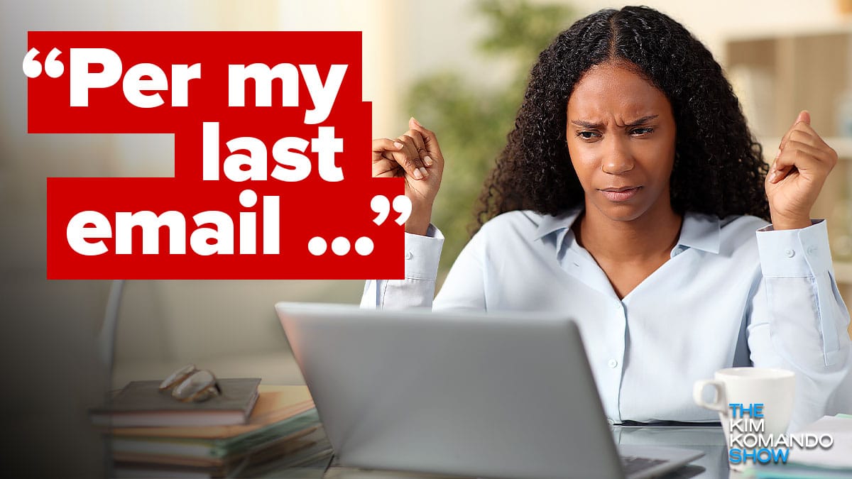 Email phrases making your coworkers mad
