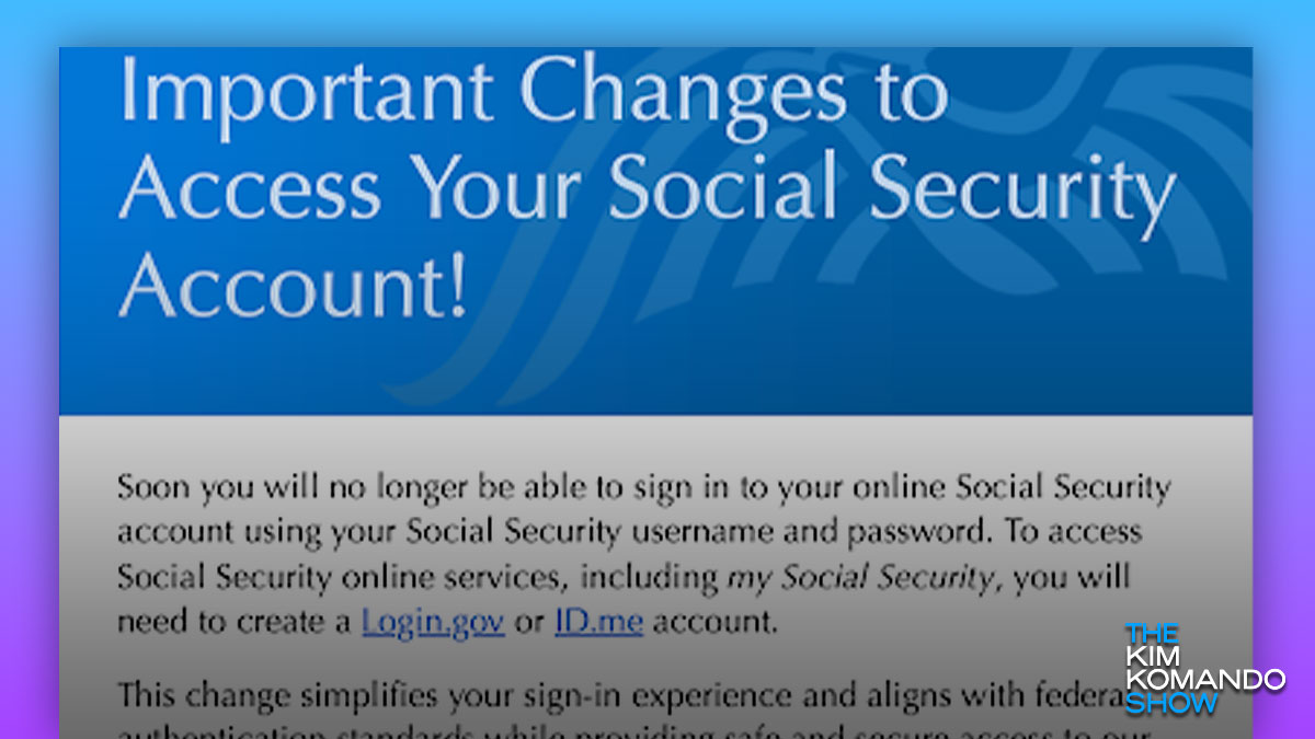 It's time to update your Social Security login