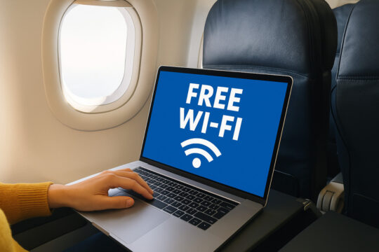 Wi-Fi in the sky without paying a dime (or close to it)