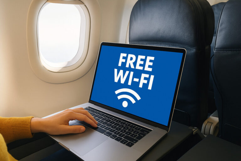 Wi-Fi in the sky without paying a dime (or close to it)