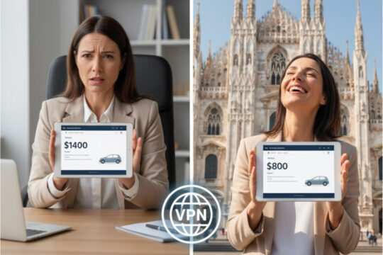 Travel costs change depending on your IP