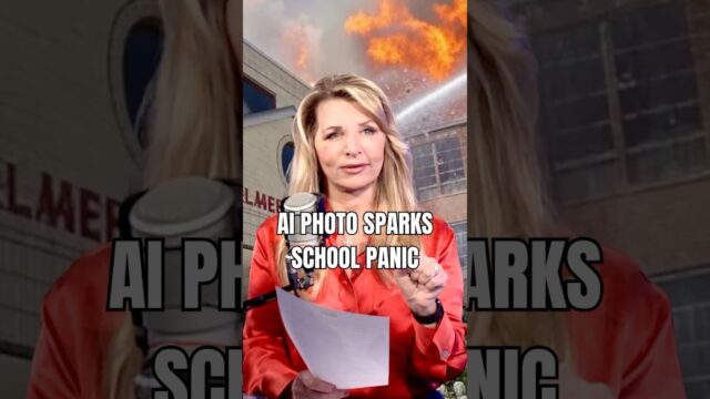 AI Photo Sparks School Panic #aiphotos #schoolfireimage #aischool