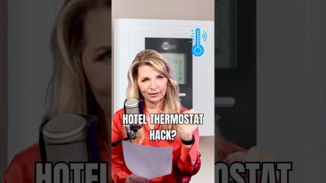 Hotel Thermostat Hack? #hotelhacks #hotelthermostathack #travelhacks