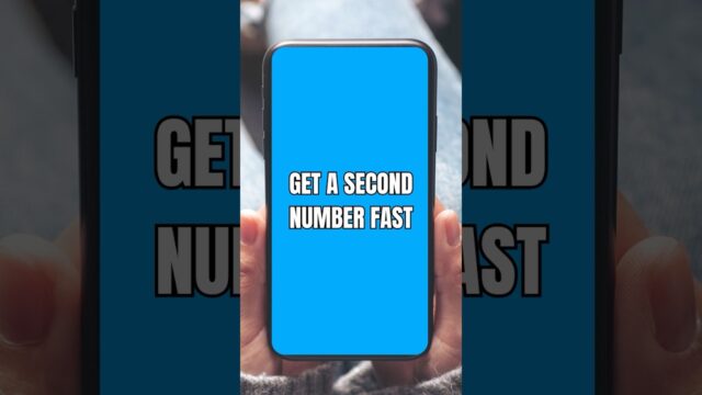 Get A Second Number Fast #phonehacks #secondnumber #virtualphonenumber