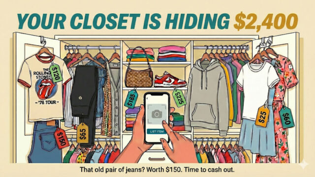 The resale apps actually worth your time and the $2,400 hiding in your closet