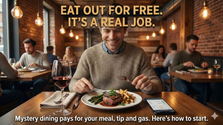 How to eat out for free (legally) with this under-the-radar side hustle