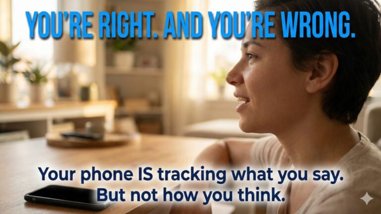 Your phone IS tracking what you say. But not how you think. The truth is creepier.