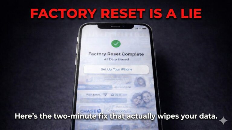 Everything you were told about factory resets is wrong. Here’s what’s actually happening to your data.