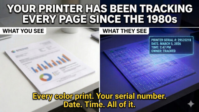 Your printer has been secretly tracking you for 40 years. Here’s the proof hiding on every page you’ve ever printed.