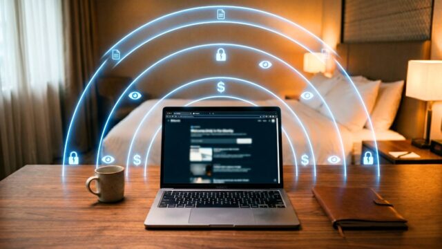 That “free” hotel Wi-Fi is watching everything you do. Here’s what it’s collecting.