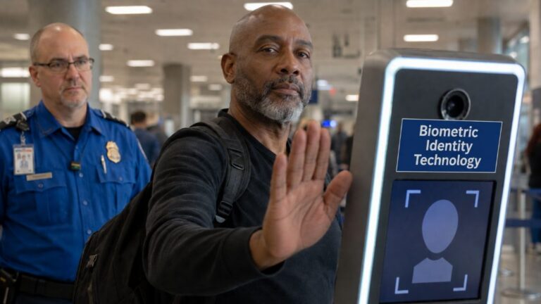 Your face just became the boarding pass at 65 airports. Almost nobody knows they can say no.