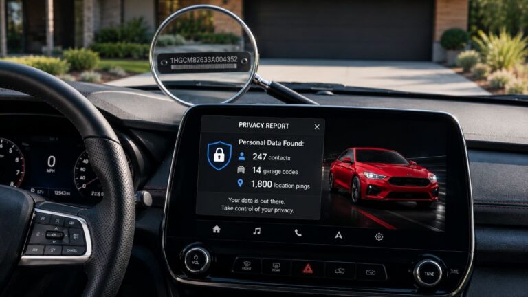 Your car has been logging your texts, contacts, garage codes and home address. The free site that shows you exactly what’s in there.