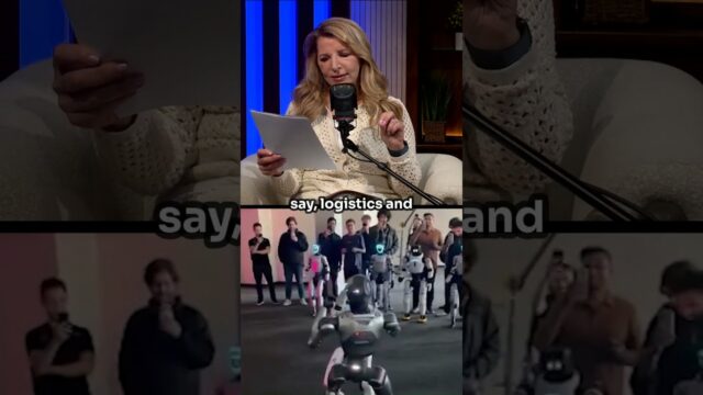 A “battle bots” video is blowing up online after humanoid-style robots were fighting each other.