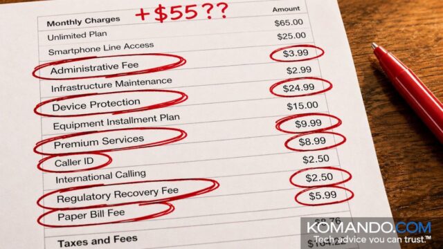 Ron asked: My bill crept up $55. Which fees can I kill, and will Consumer Cellular pull the same stunt?