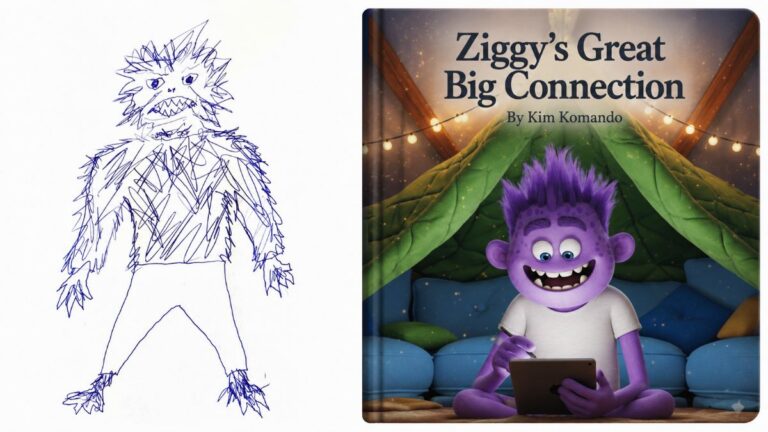 This free tool turns your kid’s pencil drawing into a 10-page storybook that reads itself aloud
