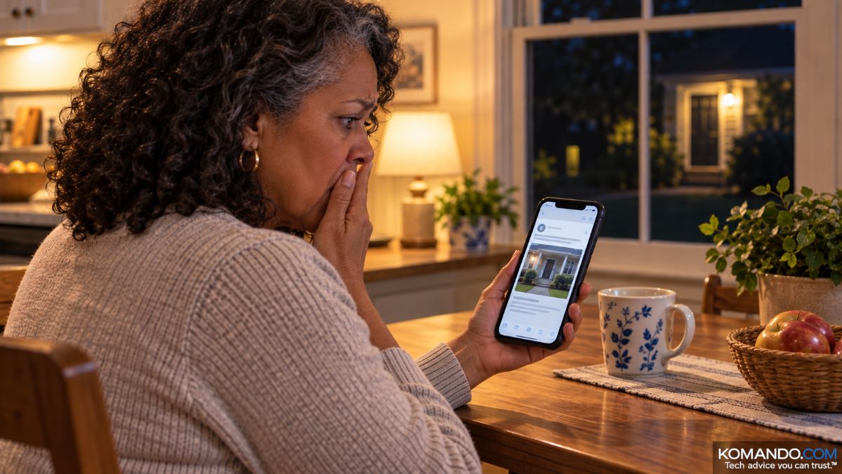 The scam email opens with a photo of your front door, then asks for $1,950. Here’s how they got your house and how to make it disappear.