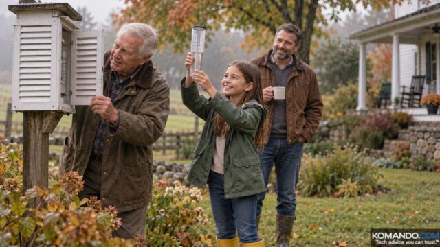 Your weather app runs on satellites, supercomputers and a retired science teacher who walked to his rain gauge at 7 a.m. every day for 50 years