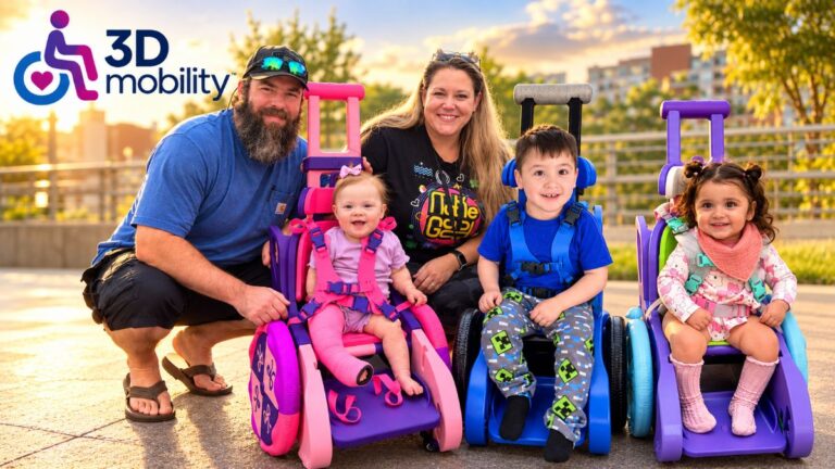 A Texas man bought a 3D printer to make toy dragons. Now he prints free wheelchairs for toddlers.