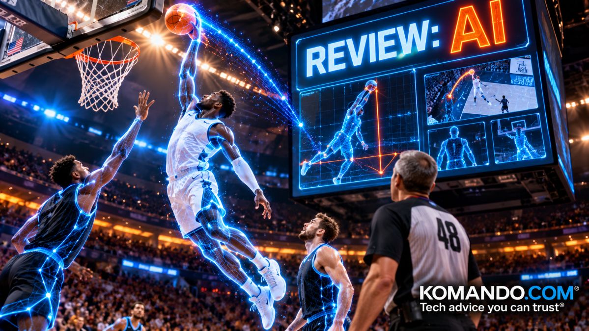 The NBA’s newest ref might be a camera, and its ball has a brain. Here’s what changes on your TV this season, and what to check before you link your fantasy team.